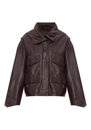 AllSaints Clay leather jacket - Brown