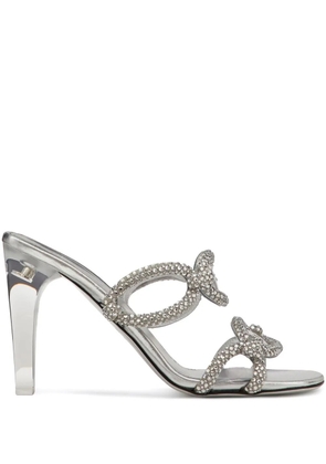 Valentino Garavani 100mm Chain 1967 sandals - Silver
