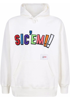 Supreme x WTAPS Sic'Em drawstring hoodie - White
