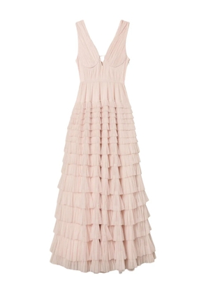 TWINSET tiered ruffled gown - Pink
