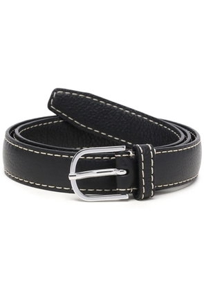 TOTEME stitch-detail leather belt - Black