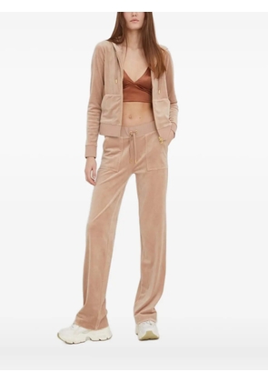 Juicy Couture velour zip-up hoodie - Neutrals