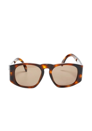 CHANEL Pre-Owned 1990s CC-logo square-frame sunglasses - Brown