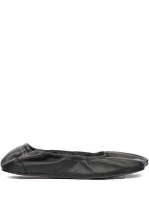MM6 Maison Margiela gathered ballet flats - Black