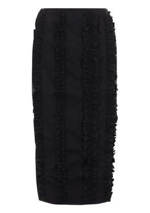 Cecilie Bahnsen Ocean midi skirt - Black