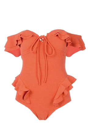 Clube Bossa Lanzo off-shoulder one-piece - Orange