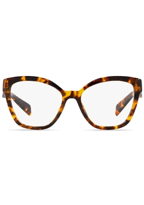 Prada Eyewear oversize-frame glasses - Brown