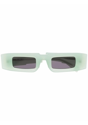 Kuboraum rectangular-frame sunglasses - Green