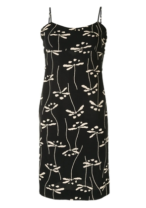 CHANEL Pre-Owned 1998 floral knee-length dress - Black