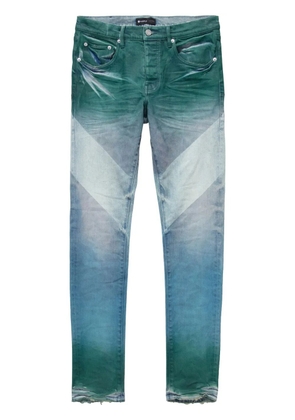 Purple Brand faded-effect low-rise jeans - Blue