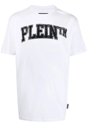 Philipp Plein Stones logo-embellished T-shirt - White