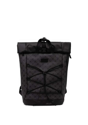 Joop! roll-top patterned backpack - Black
