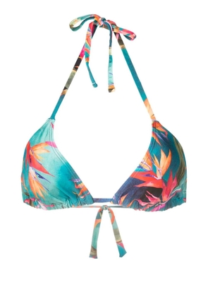 Lygia & Nanny Lasmin printed bikini top - Blue
