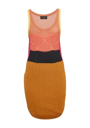 Sonia Rykiel Pre-Owned colour-block dress - Orange