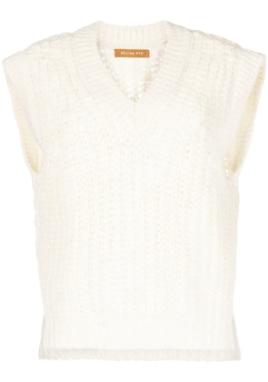 Rejina Pyo Dan ribbed-knit wool top - White