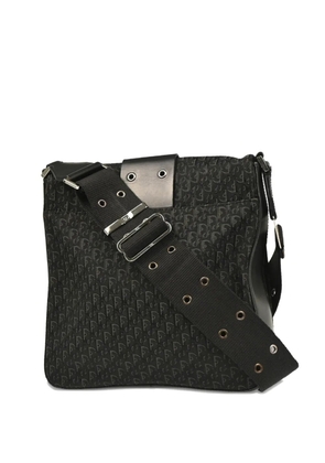 Christian Dior Pre-Owned 2004 Trotter Street Chic canvas leather shoulder bag - Black