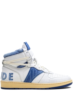 RHUDE Rhecess 'White/Royal Blue' high-top sneakers