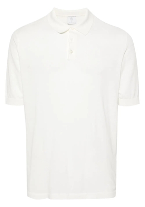 Eleventy ribbed cotton polo shirt - White