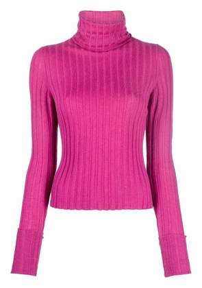 CHANEL Pre-Owned 2004 ribbed knit cashmere jumper - Pink