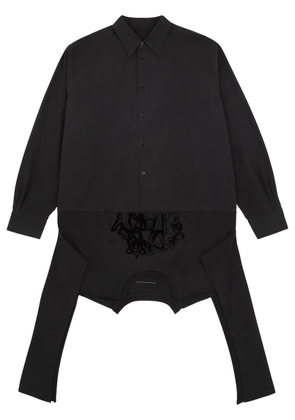 MM6 Maison Margiela cotton poplin shirt dress - Black