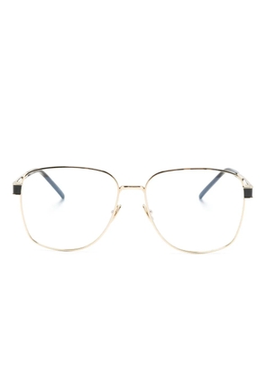 Saint Laurent Eyewear YSL square-frame glasses - Gold