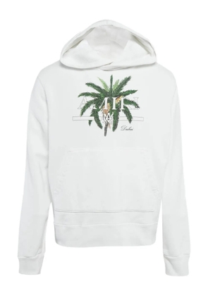 AMIRI pre-owned palm tree-print hoodie - White