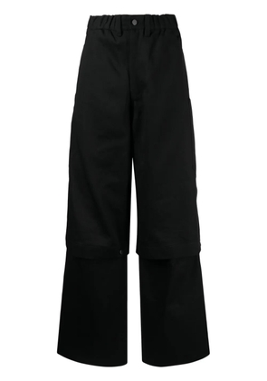 Melitta Baumeister detachable-legs cotton jeans - Black