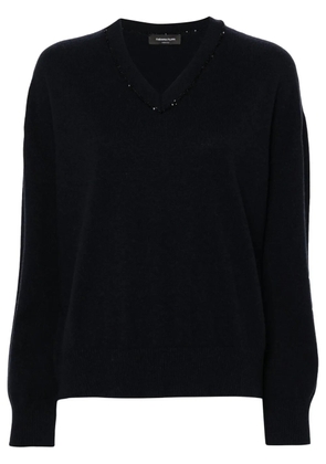 Fabiana Filippi sequin-embellished sweater - Blue