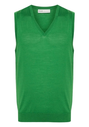MODES GARMENTS sleeveless merino knitted vest - Green