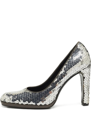 Miu Miu Pre-Owned 110mm sequin-embellished pumps - Silver