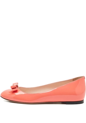 Bally Benalla bow-detail ballet flats - Orange