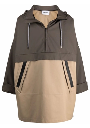 AMBUSH colour-block hooded parka - Green