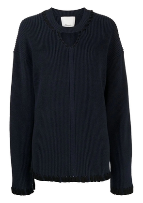 3.1 Phillip Lim ribbed V-neck jumper - Blue