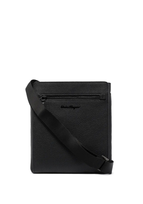 Ferragamo logo plaque crossbody bag - Black