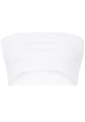 Fabiana Filippi ribbed bandeau top - White