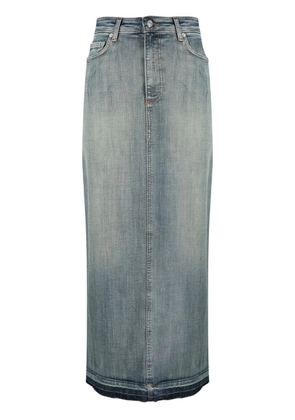 GANNI denim maxi skirt - Blue