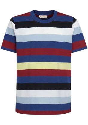 Marni striped cotton T-shirt - Blue