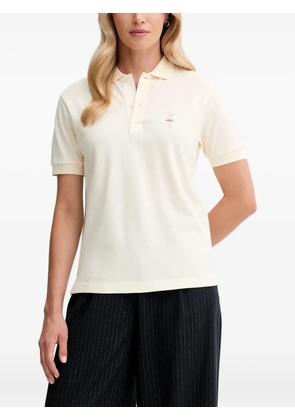 Bally logo-embroidered polo top - Neutrals