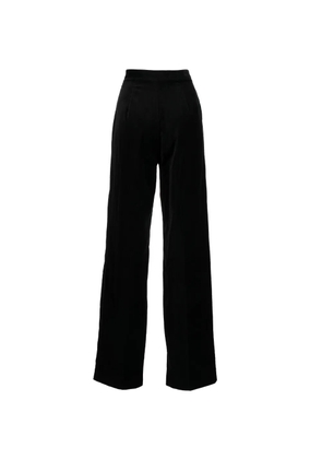 ANOUKI high-waisted straight-leg trousers - Black