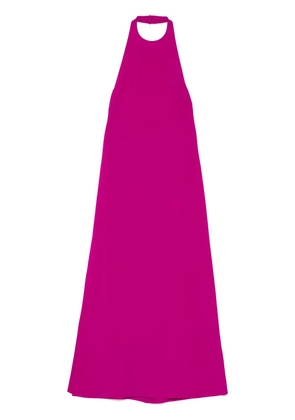 Amsale Italian stretch crepe halter dress - Purple