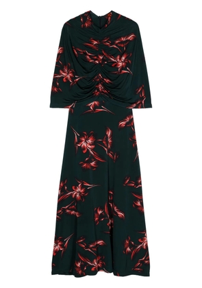 colville Alix floral-print midi dress - Black