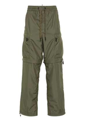Moncler Grenoble straigh-leg adjustable trousers - Green