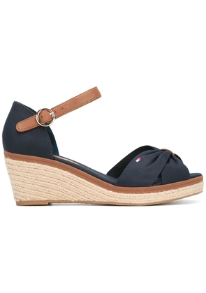 Tommy Hilfiger peep toe wedges - Blue