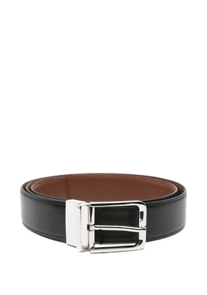 Corneliani reversible leather belt - Black