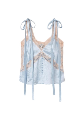 Marc Jacobs lace-detail top - Blue
