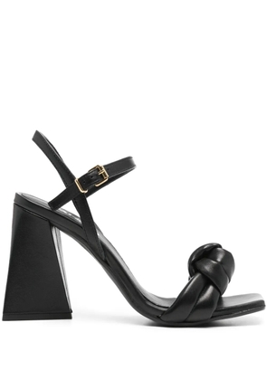 VAMSKO Eden 100mm leather sandals - Black