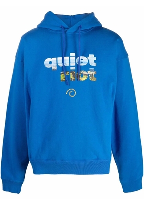 Martine Rose Quiet Riot hoodie - Blue