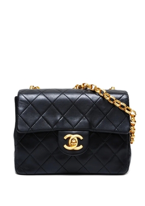 CHANEL Pre-Owned 1990s mini matelassé chain shoulder bag - Black