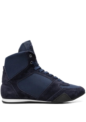 Versace High Top Greek Key 'Navy' sneakers - Blue