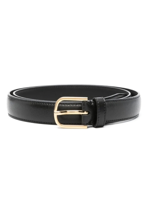 TOTEME Smooth Leather Belt - Black